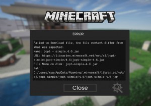 9 การแก้ไขด่วนสำหรับข้อผิดพลาด  ไม่สามารถดาวน์โหลดไฟล์  ของ Minecraft 