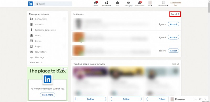 วิธียกเลิกคำขอเชื่อมต่อ LinkedIn ที่รอดำเนินการอย่างง่ายดาย—คำแนะนำทีละขั้นตอน 