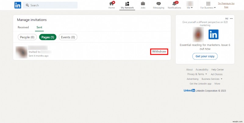 วิธียกเลิกคำขอเชื่อมต่อ LinkedIn ที่รอดำเนินการอย่างง่ายดาย—คำแนะนำทีละขั้นตอน 