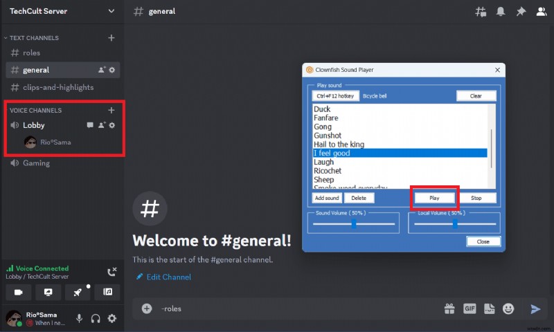 ติดตั้งและใช้ซาวด์บอร์ดปลาการ์ตูนบน Discord:คำแนะนำทีละขั้นตอน 