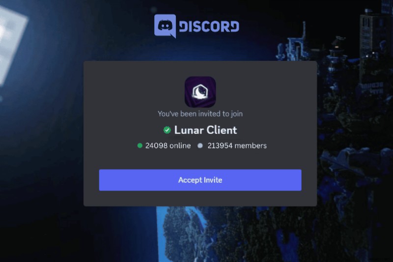 เชื่อมต่อ Lunar Client เข้ากับ Discord:คำแนะนำทีละขั้นตอน