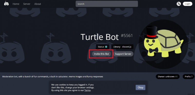 เพิ่มและปรับแต่ง Turtle Bot บน Discord:คำแนะนำทีละขั้นตอน