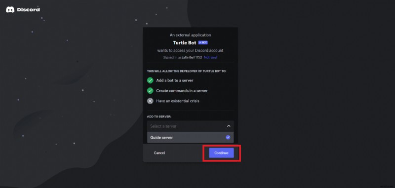 เพิ่มและปรับแต่ง Turtle Bot บน Discord:คำแนะนำทีละขั้นตอน