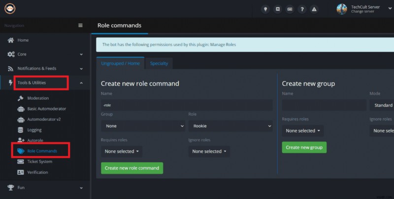 บทบาทปฏิกิริยา YAGPDB หลัก:คำแนะนำทีละขั้นตอนสำหรับเซิร์ฟเวอร์ Discord 