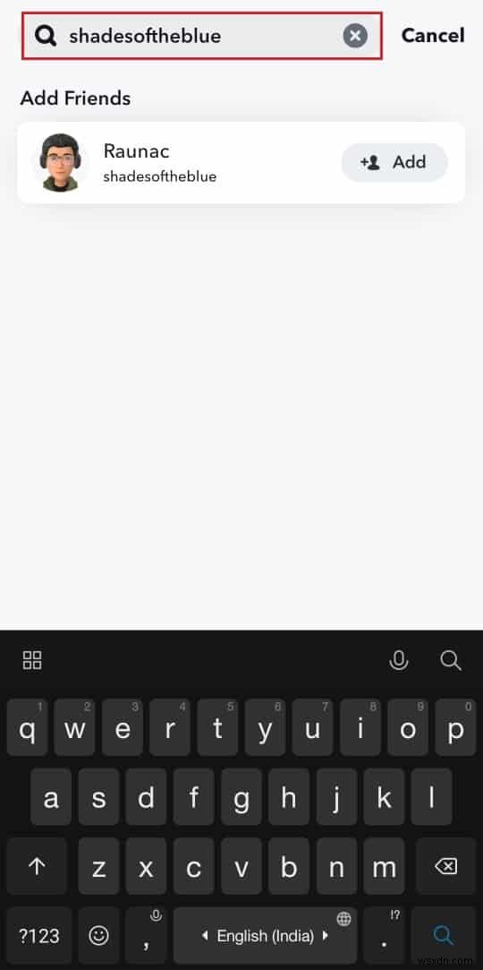 เพิ่มเพื่อน Snapchat โดยไม่มีการแจ้งเตือน เพิ่มโดยการค้นหา