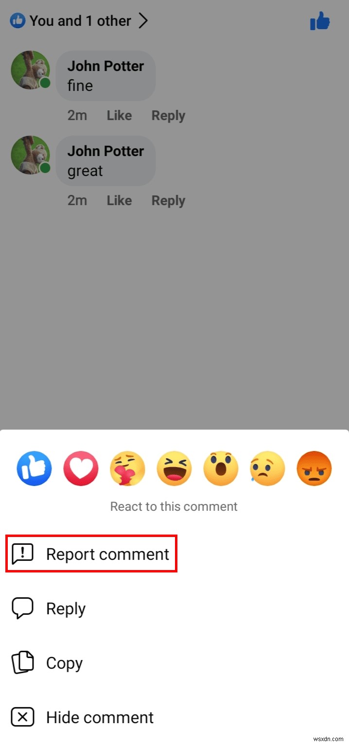 คำแนะนำทีละขั้นตอน:วิธีรายงานความคิดเห็นบน Facebook 