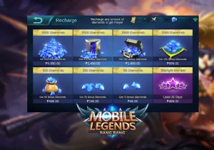 คำแนะนำทีละขั้นตอน:เติมเพชรใน Mobile Legends 