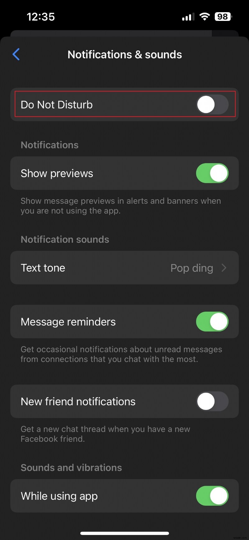 ปิดเสียงการแจ้งเตือน Facebook Messenger บน iPhone:คำแนะนำทีละขั้นตอน