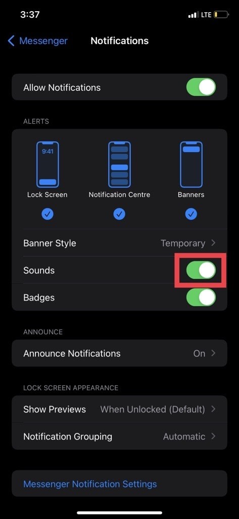 ปิดเสียงการแจ้งเตือน Facebook Messenger บน iPhone:คำแนะนำทีละขั้นตอน