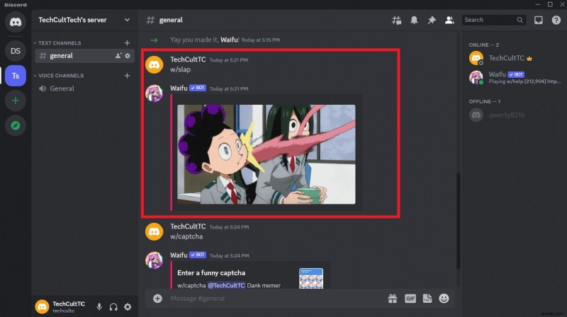 คำแนะนำในการเพิ่ม Waifu Bot บน Discord:ส่งเสริมชุมชนอนิเมะของคุณ 