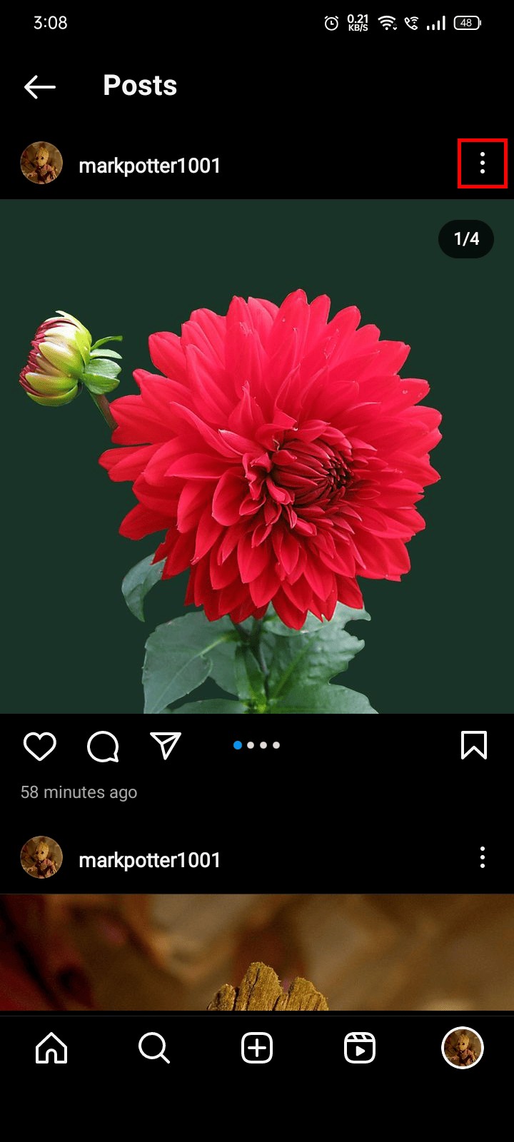 เรียงลำดับรูปภาพ Instagram Carousel ใหม่หลังจากโพสต์