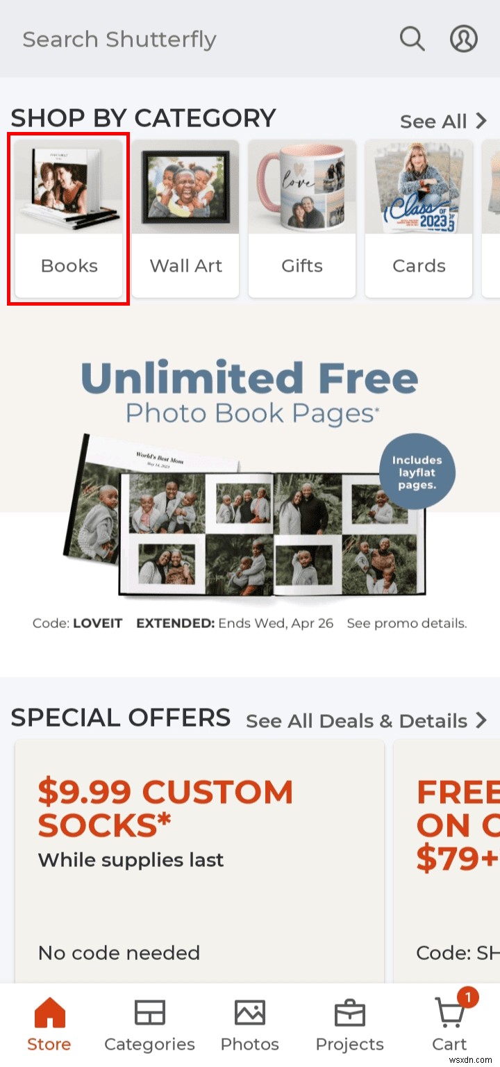 สร้างสมุดภาพ Shutterfly ฟรี:คำแนะนำทีละขั้นตอน 