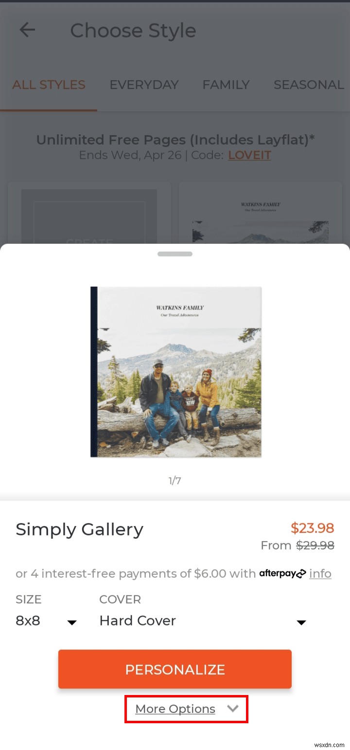 สร้างสมุดภาพ Shutterfly ฟรี:คำแนะนำทีละขั้นตอน 