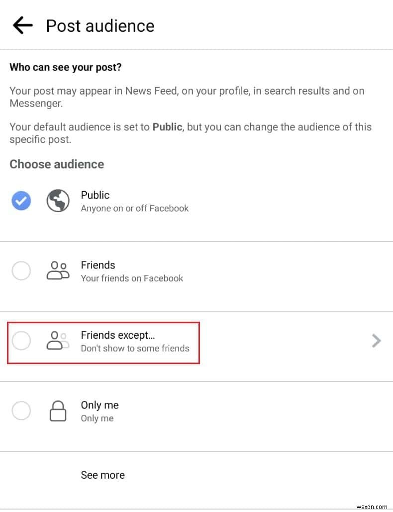 วิธีใช้ฟีเจอร์  ยกเว้นเพื่อน  ของ Facebook:คู่มือความเป็นส่วนตัว 