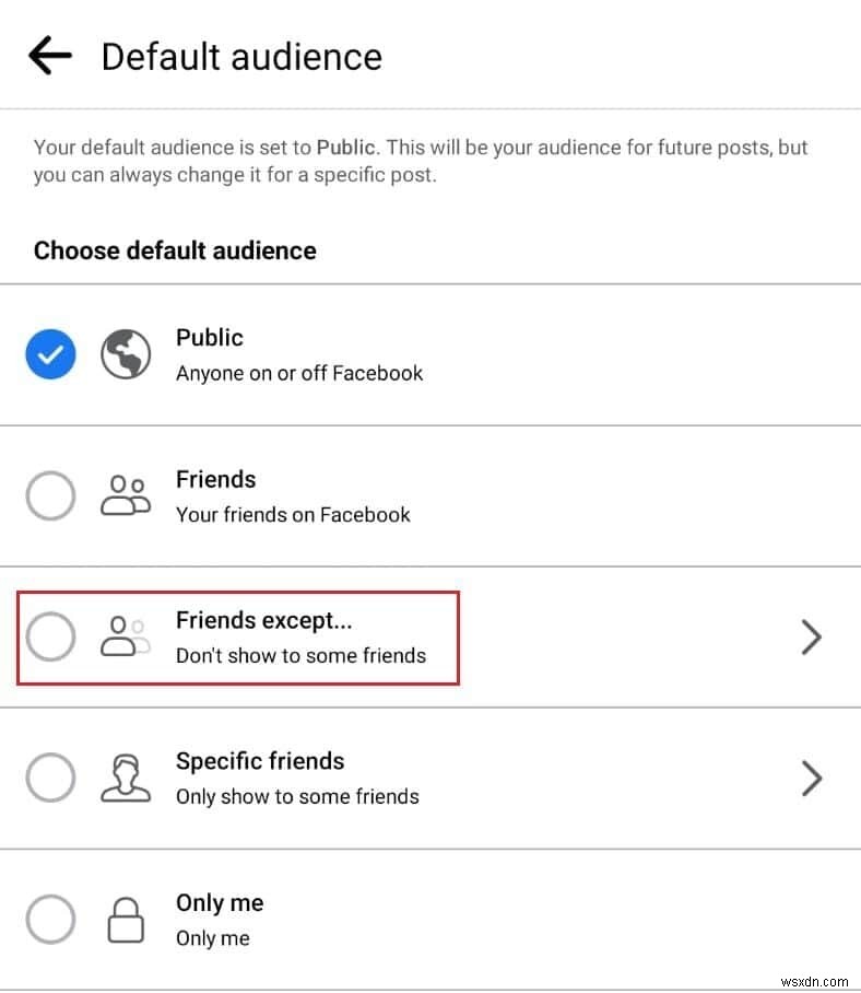 วิธีใช้ฟีเจอร์  ยกเว้นเพื่อน  ของ Facebook:คู่มือความเป็นส่วนตัว 