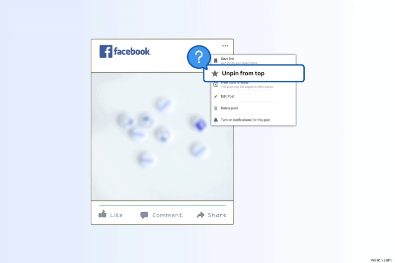 คำแนะนำทีละขั้นตอน:เลิกปักหมุดโพสต์บน Facebook 