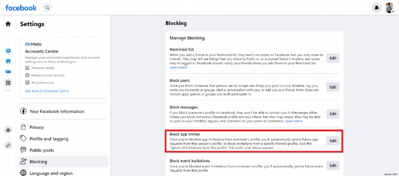 บล็อกคำเชิญเล่นเกมบน Facebook:คำแนะนำทีละขั้นตอนง่ายๆ 