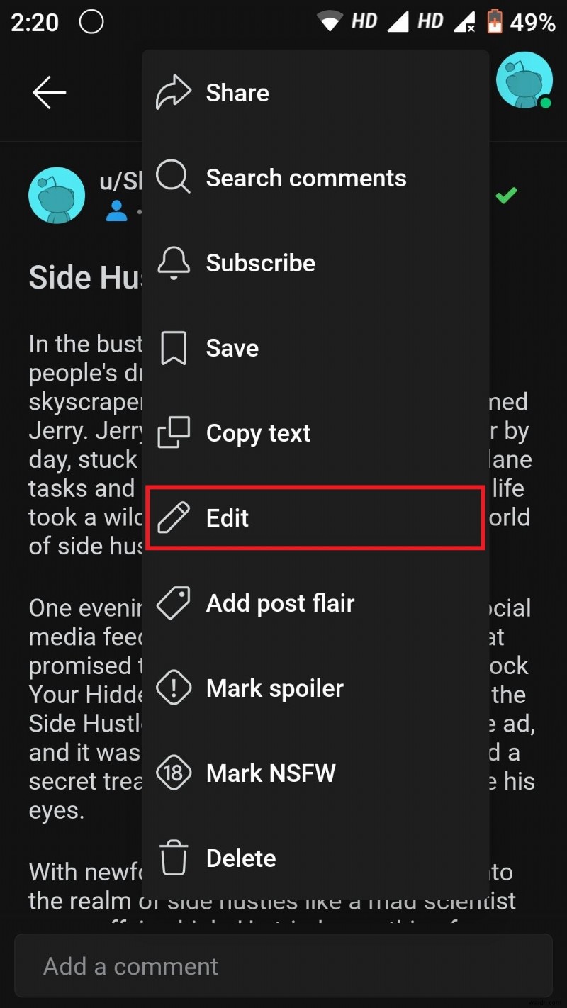 การเรียนรู้ Reddit:คำแนะนำทีละขั้นตอนในการแก้ไขโพสต์ของคุณบนพีซี 