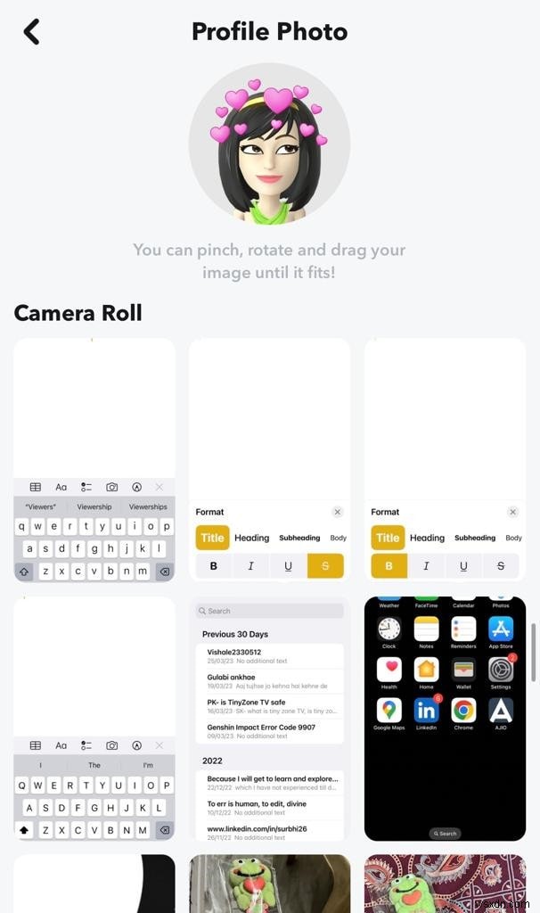 คำแนะนำทีละขั้นตอน:การเพิ่มรูปโปรไฟล์ใน Snapchat 