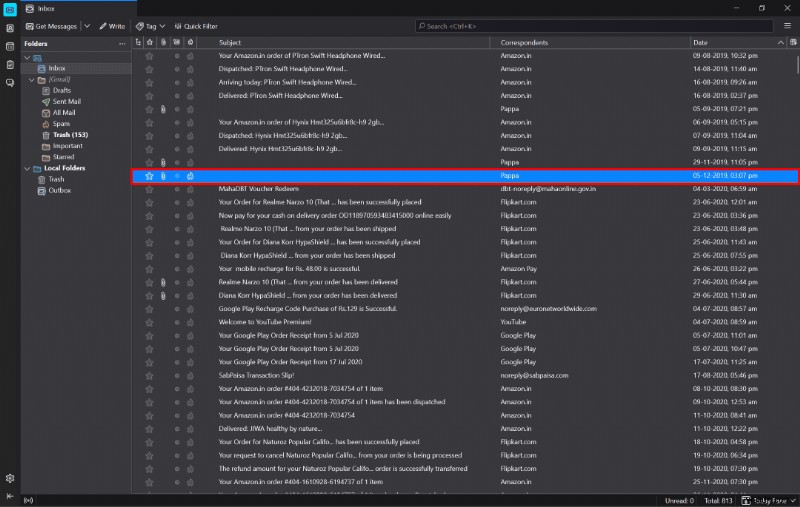 ลบอีเมลหลายฉบับอย่างรวดเร็วใน Thunderbird – บทช่วยสอนทีละขั้นตอน
