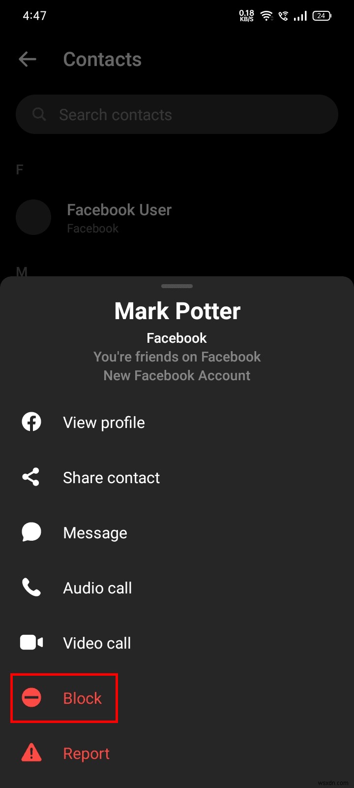 วิธีลบผู้ติดต่อออกจาก Messenger บน Android อย่างถาวร 