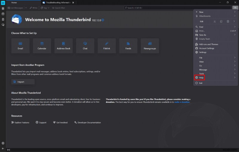 คำแนะนำทีละขั้นตอนในการลบโปรไฟล์ Thunderbird 