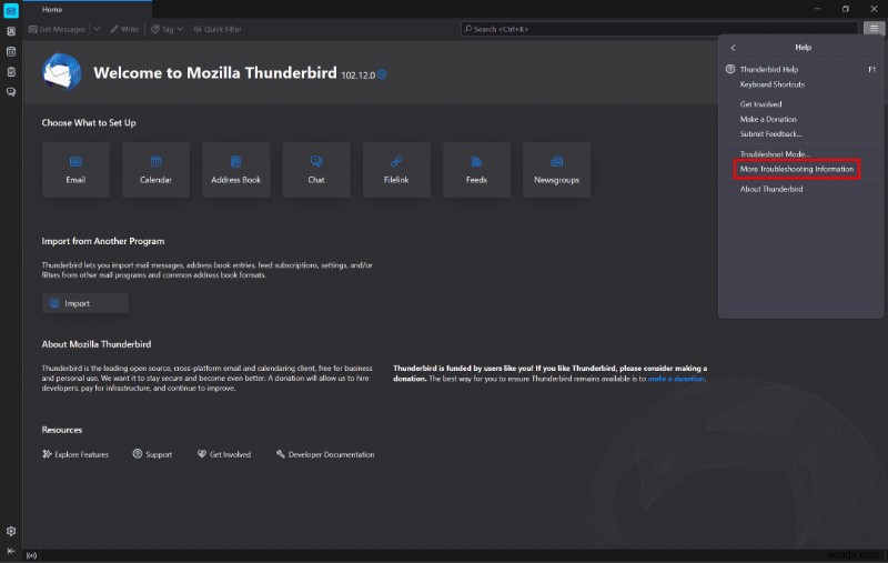 คำแนะนำทีละขั้นตอนในการลบโปรไฟล์ Thunderbird 