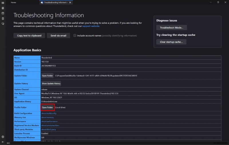 คำแนะนำทีละขั้นตอนในการลบโปรไฟล์ Thunderbird 