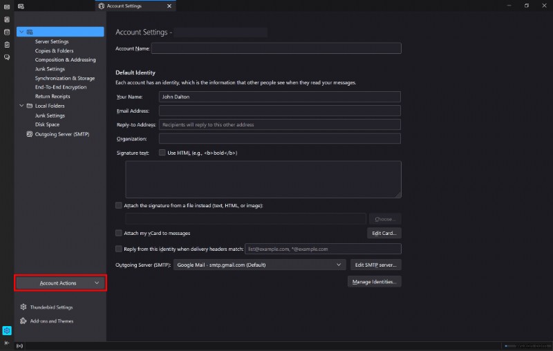 คำแนะนำทีละขั้นตอนในการลบโปรไฟล์ Thunderbird 