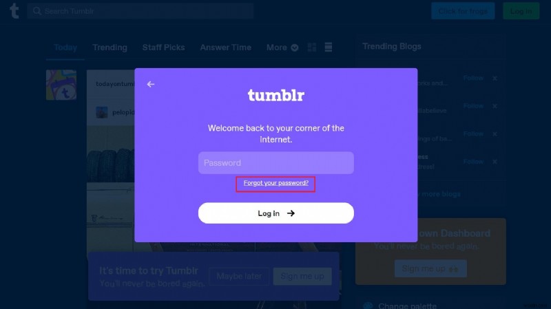 กู้คืนบัญชี Tumblr เก่าของคุณ:คู่มือการรีเซ็ตรหัสผ่านอย่างง่าย 