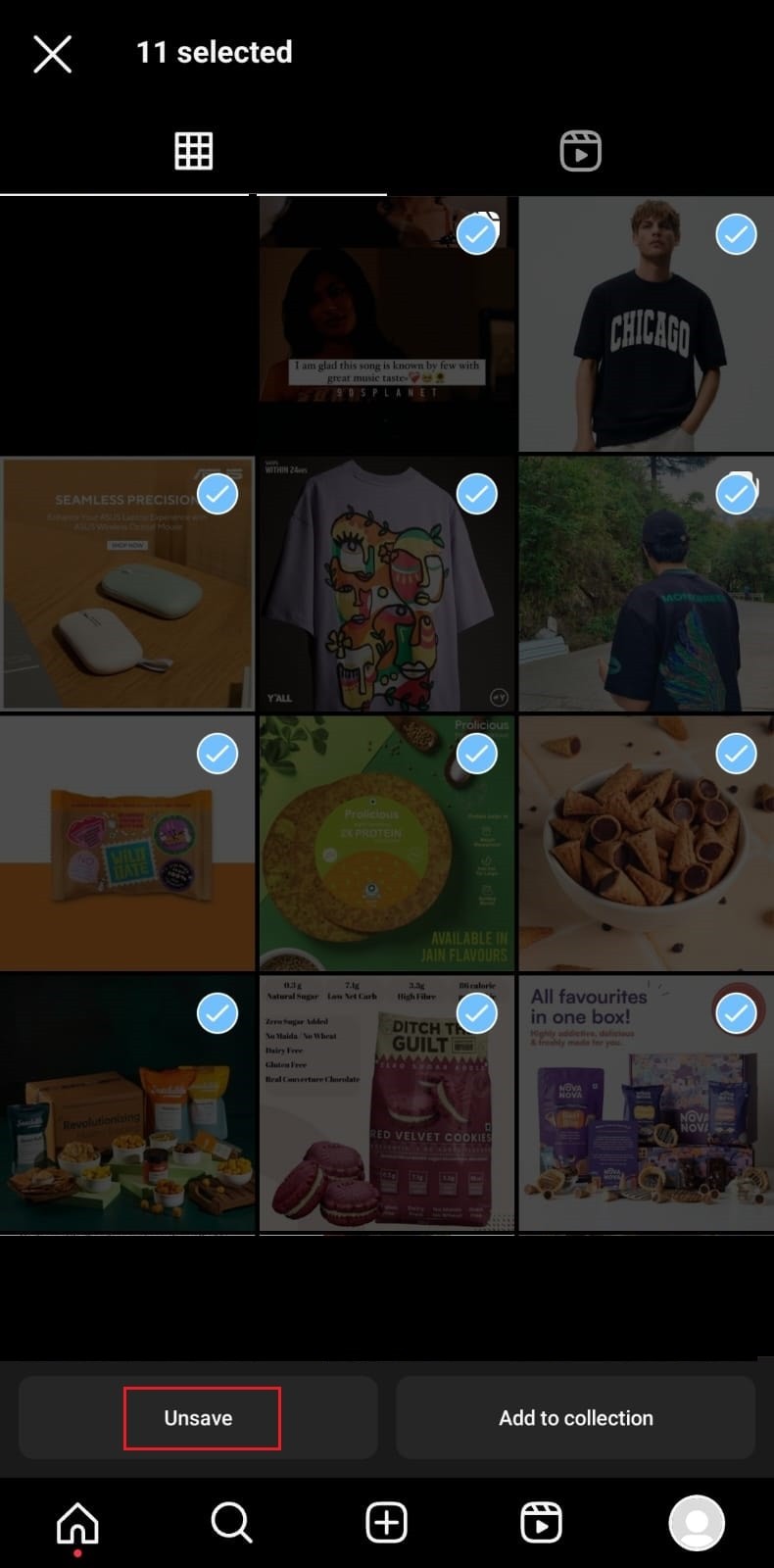 วิธีลบโพสต์ Instagram ที่บันทึกไว้ทั้งหมดอย่างรวดเร็ว