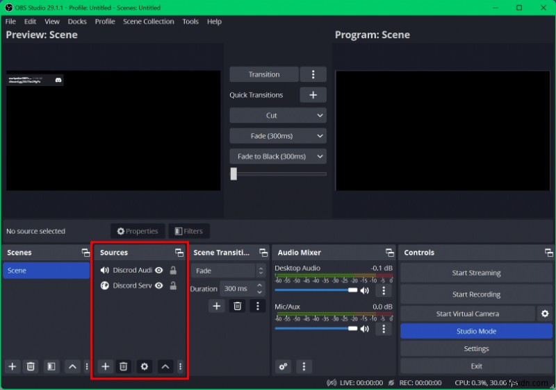 ปิดเสียง Discord ใน OBS:คำแนะนำทีละขั้นตอน