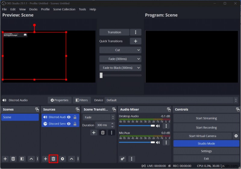 ปิดเสียง Discord ใน OBS:คำแนะนำทีละขั้นตอน