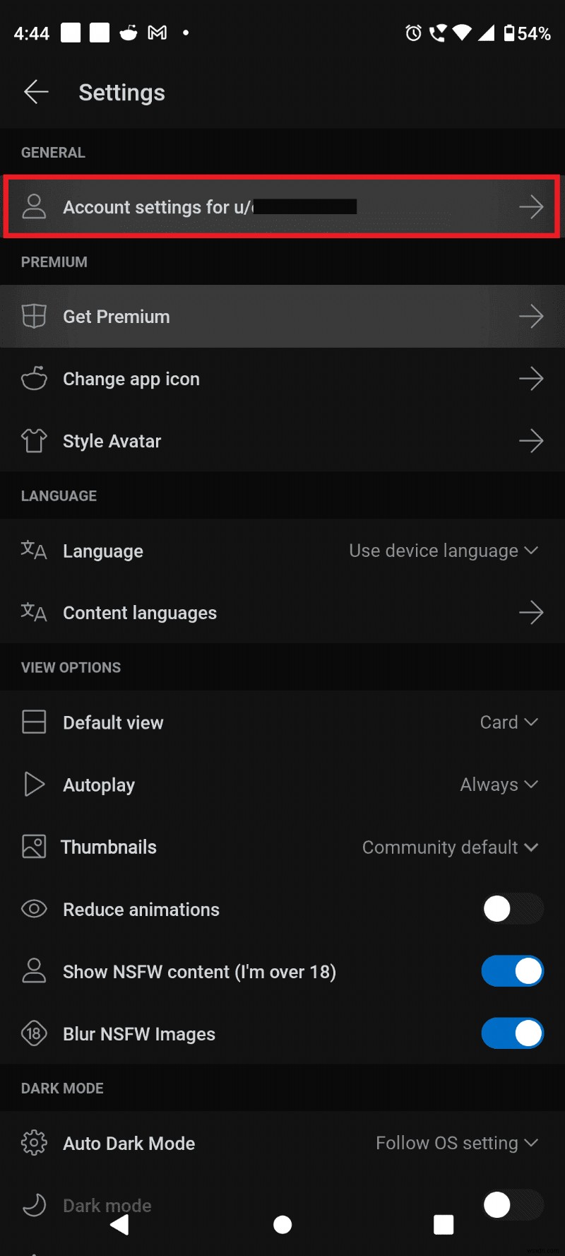 คำแนะนำทีละขั้นตอนในการออกจากระบบแอพ Reddit บน Android 