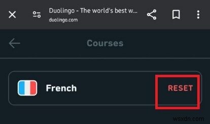 รีสตาร์ทภาษาบน Duolingo Android:คำแนะนำทีละขั้นตอน 