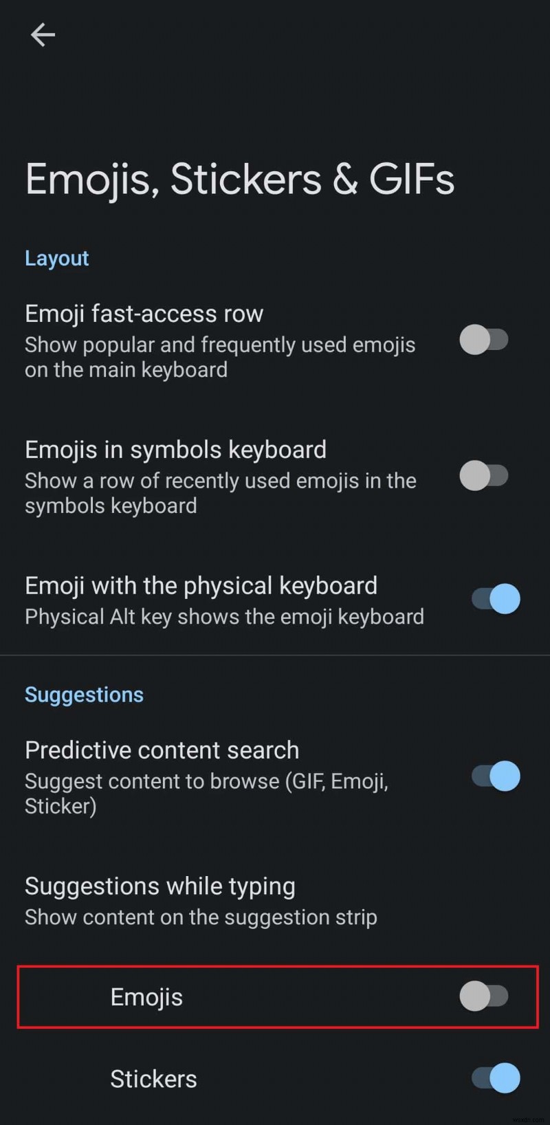 วิธีปิดการใช้งานคำแนะนำอิโมจิบน Android:คู่มือฉบับย่อ 