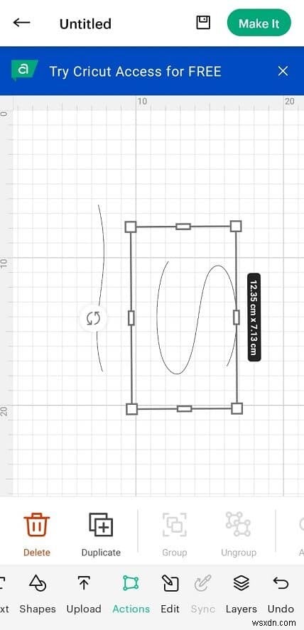 การเรียนรู้ข้อความโค้งบน Cricut Android:คำแนะนำทีละขั้นตอน