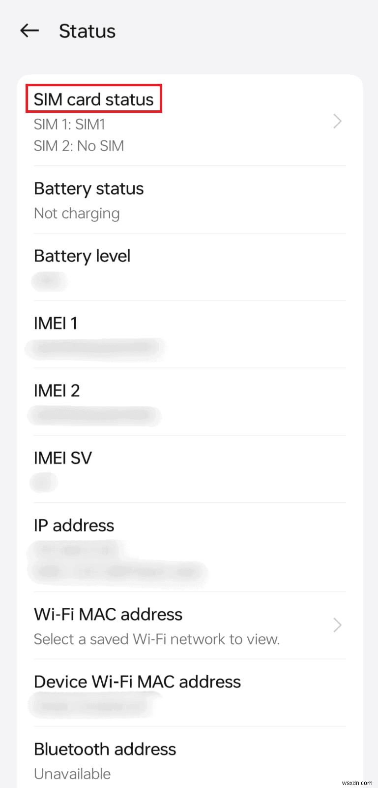 ค้นหาหมายเลขซิมการ์ดของคุณ (ICCID) บนอุปกรณ์ Android