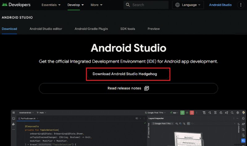 คำแนะนำทีละขั้นตอน:การดาวน์โหลดและติดตั้ง Android Studio Emulator