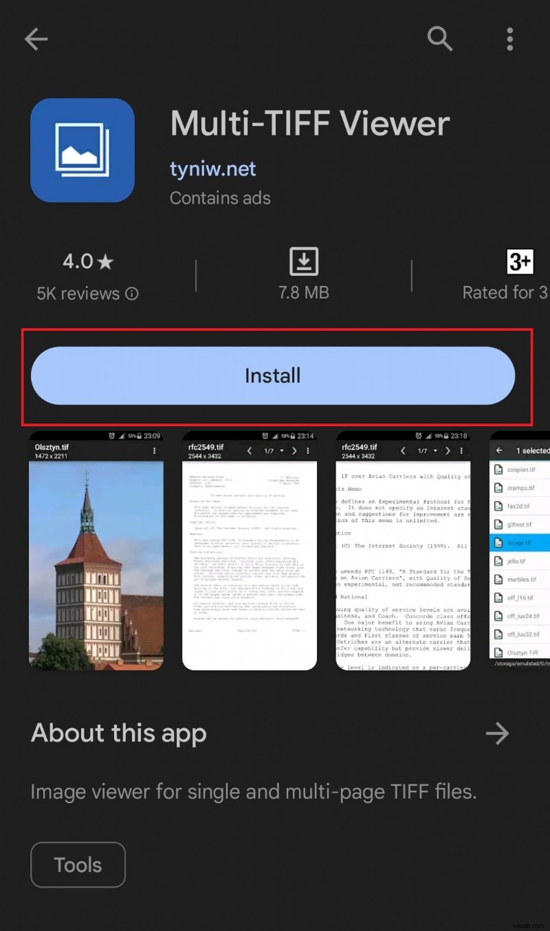 เปิดรูปภาพ TIFF บน Android:ขั้นตอนด่วนสำหรับการรับชมคุณภาพสูง 