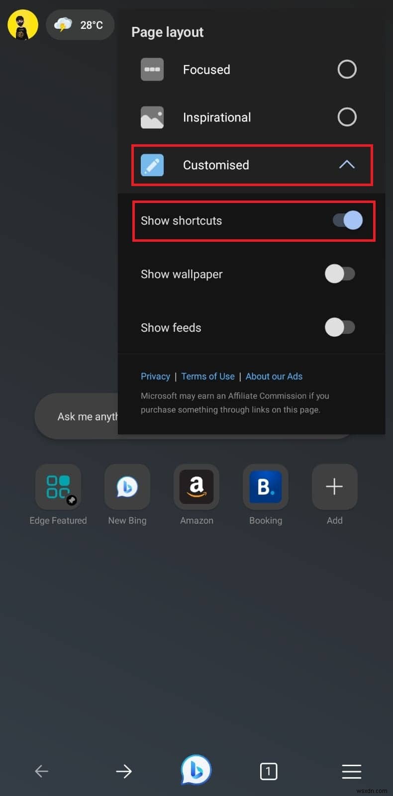 เพิ่มรูปขนาดย่อลงในหน้าแรกของ Microsoft Edge บน Android—คำแนะนำทีละขั้นตอนง่ายๆ 