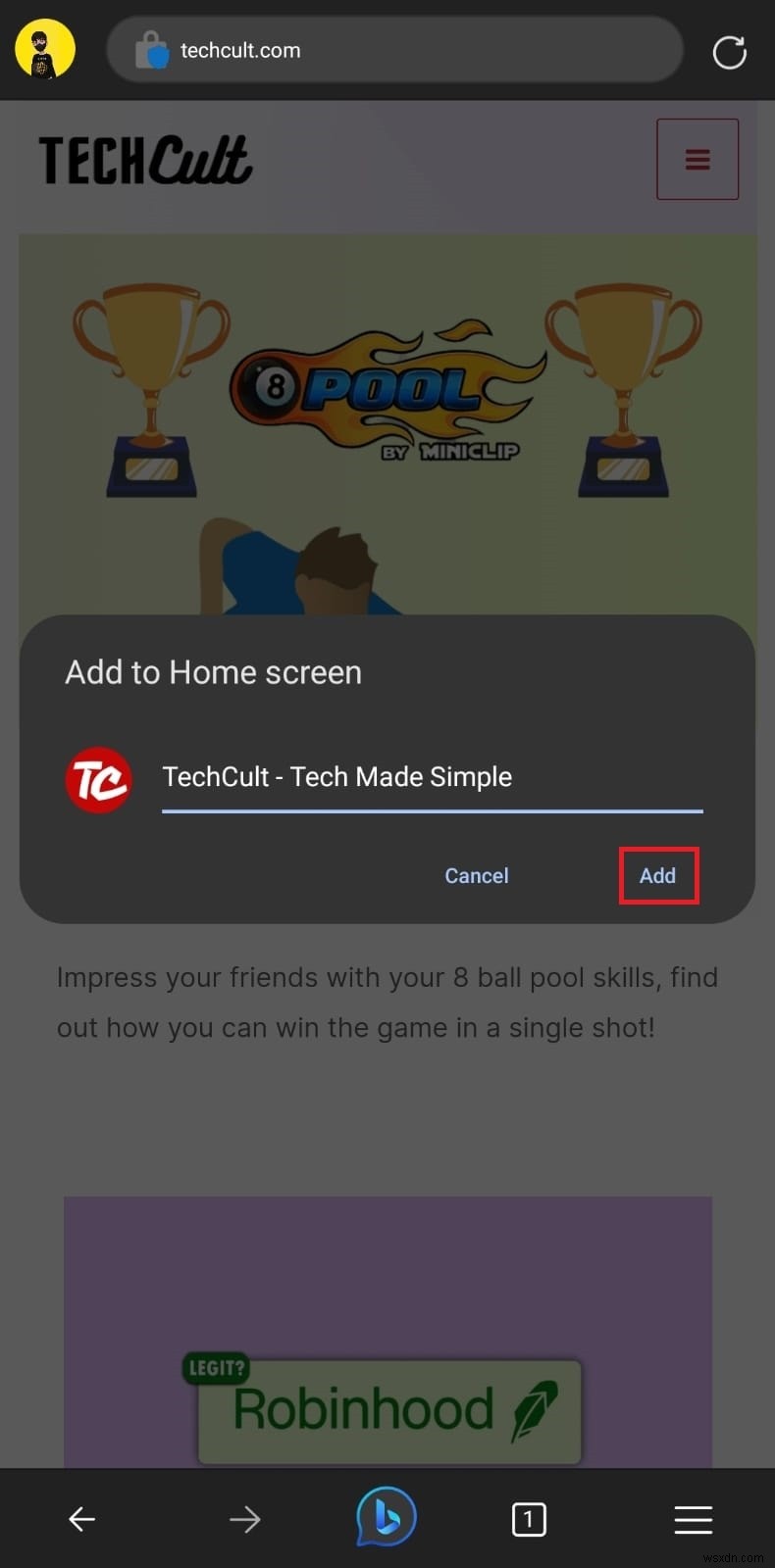 เพิ่มรูปขนาดย่อลงในหน้าแรกของ Microsoft Edge บน Android—คำแนะนำทีละขั้นตอนง่ายๆ 