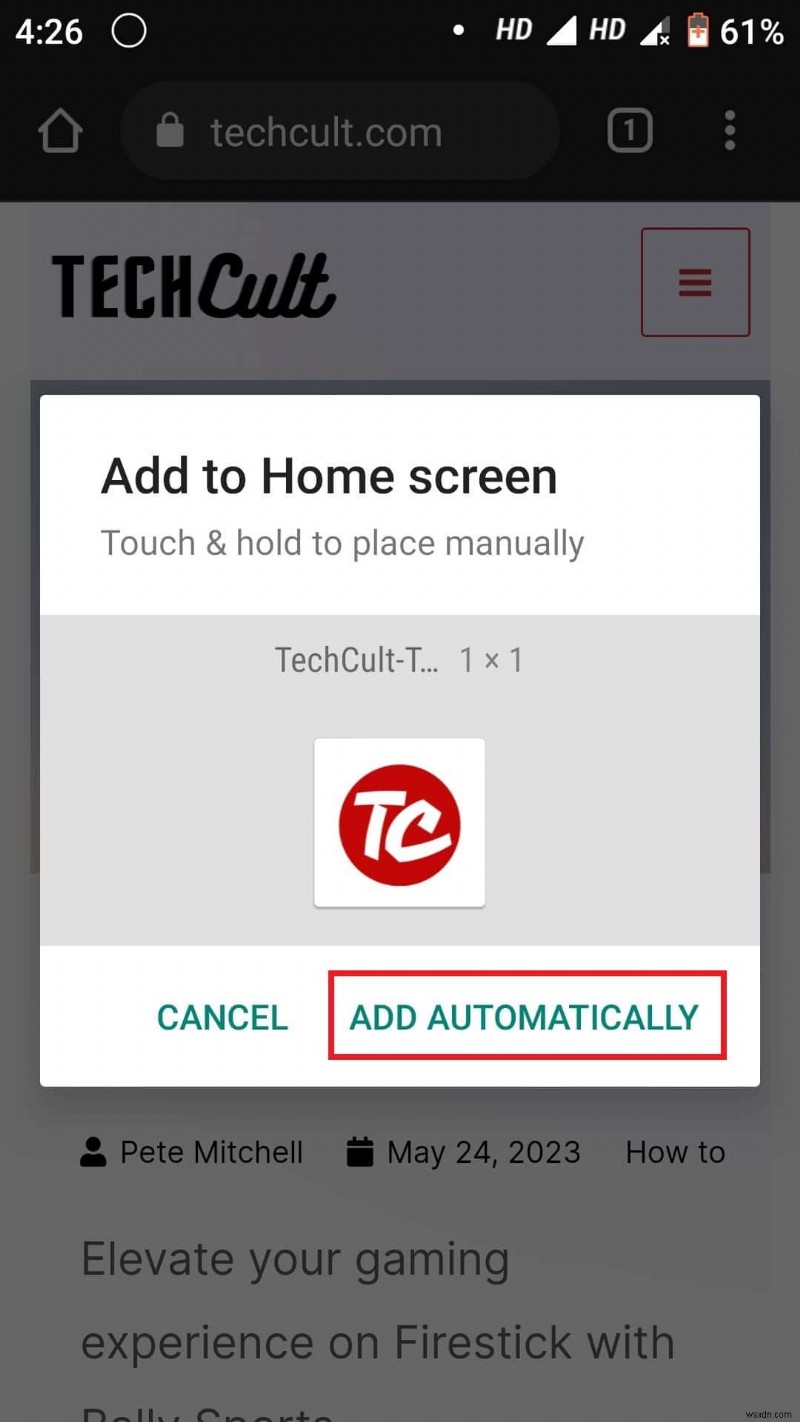 เพิ่มทางลัดเว็บไซต์ไปยังหน้าแรกของ Chrome บน Android – คำแนะนำทีละขั้นตอน