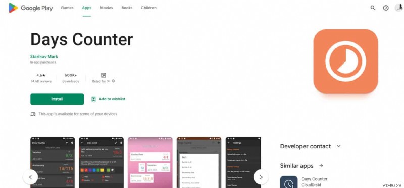 แอพตัวนับวัน Android 20 อันดับแรก:ติดตามอย่างต่อเนื่อง 