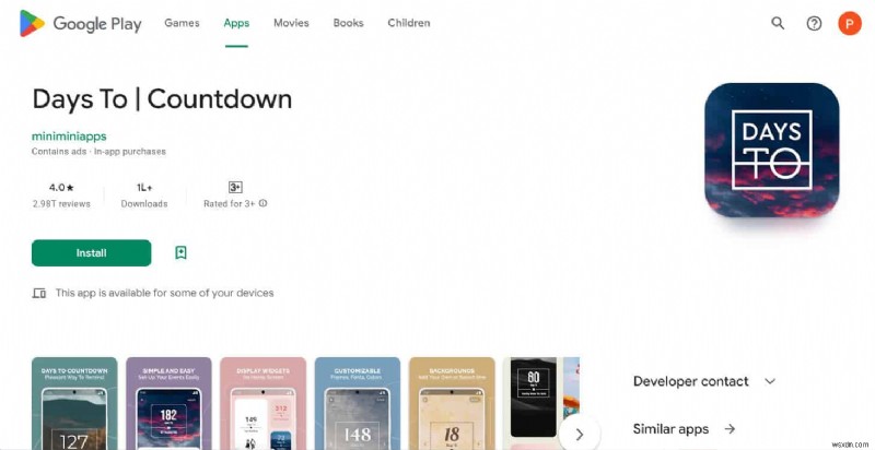 แอพตัวนับวัน Android 20 อันดับแรก:ติดตามอย่างต่อเนื่อง 