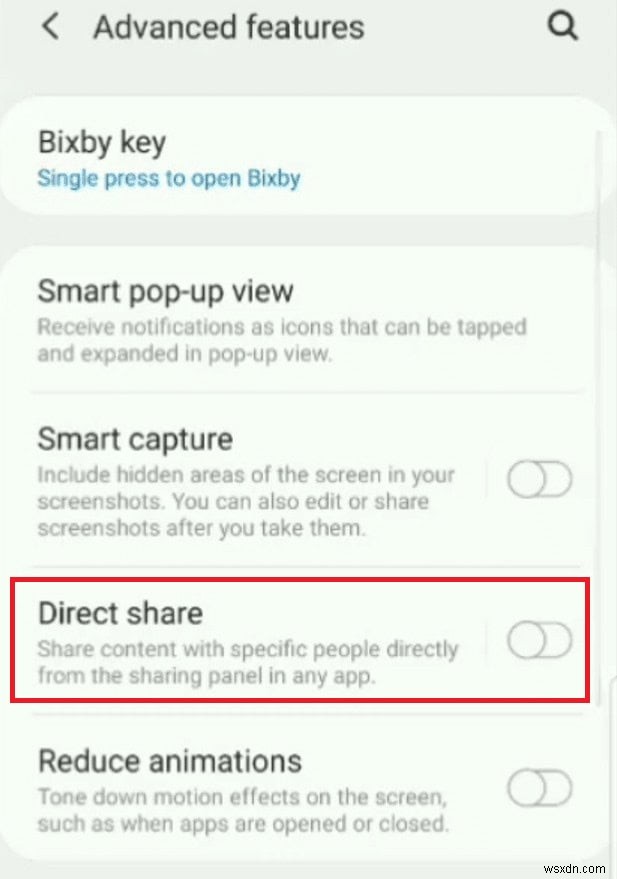 ปิดใช้งานการแชร์โดยตรงบน Android:คำแนะนำทีละขั้นตอน 