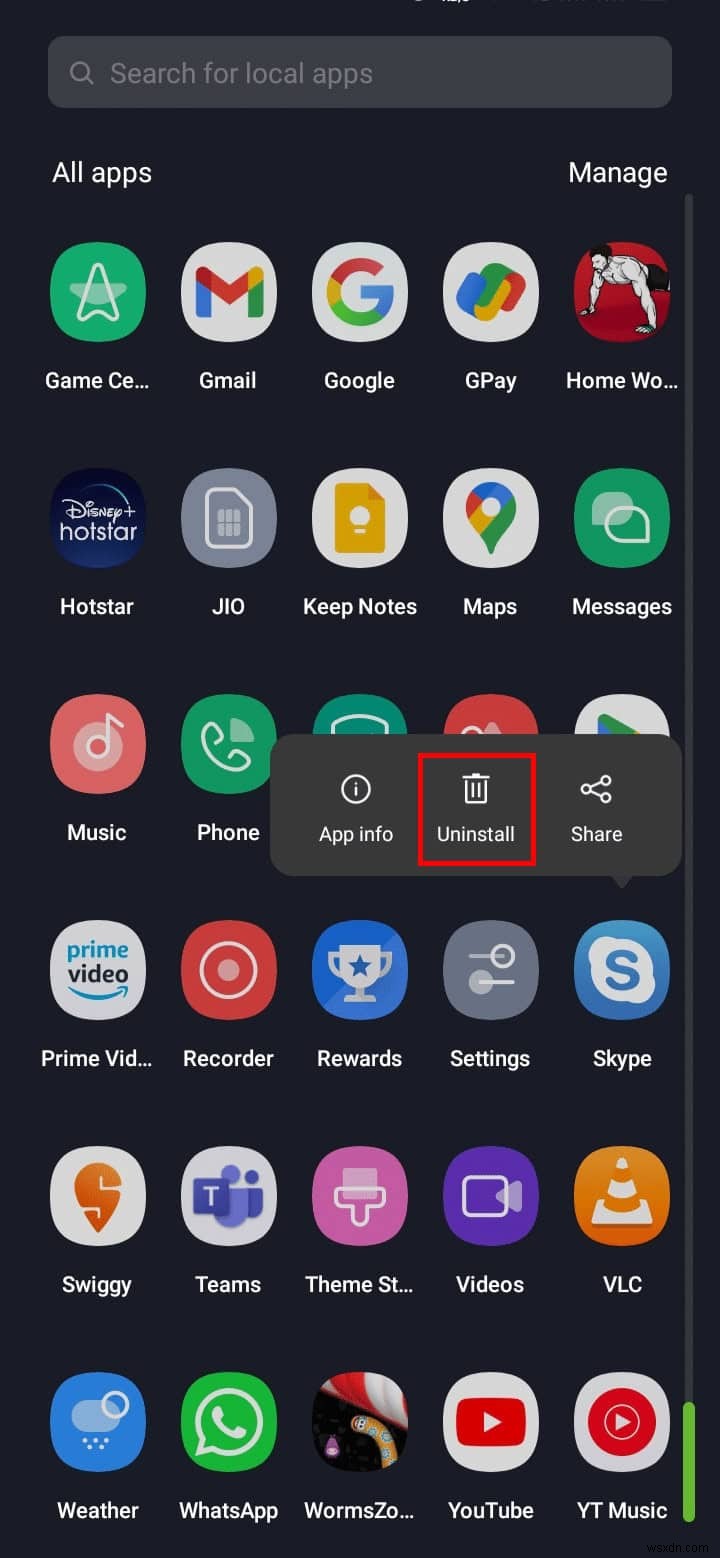 คำแนะนำทีละขั้นตอนในการถอนการติดตั้ง Skype บนอุปกรณ์ Android 