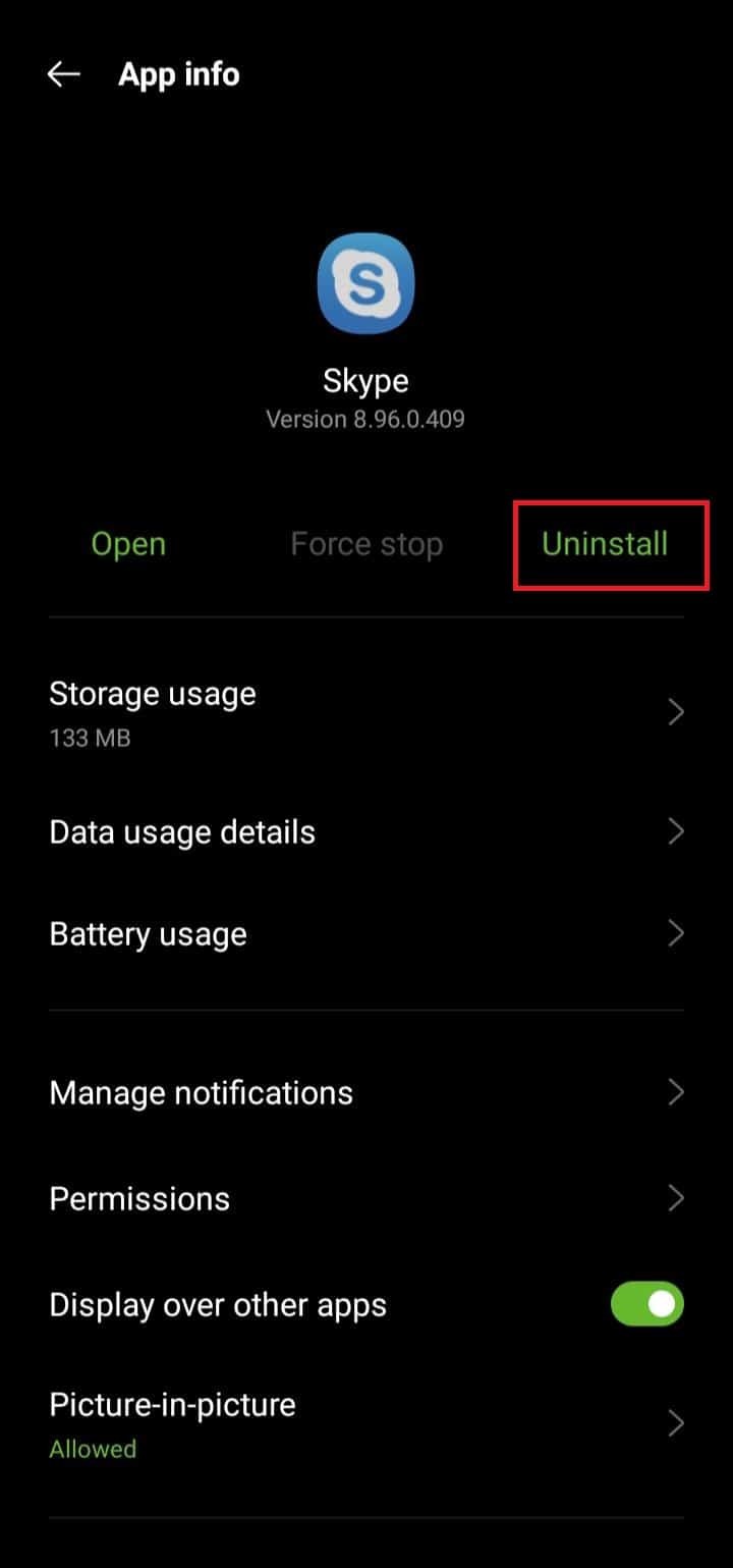 คำแนะนำทีละขั้นตอนในการถอนการติดตั้ง Skype บนอุปกรณ์ Android 
