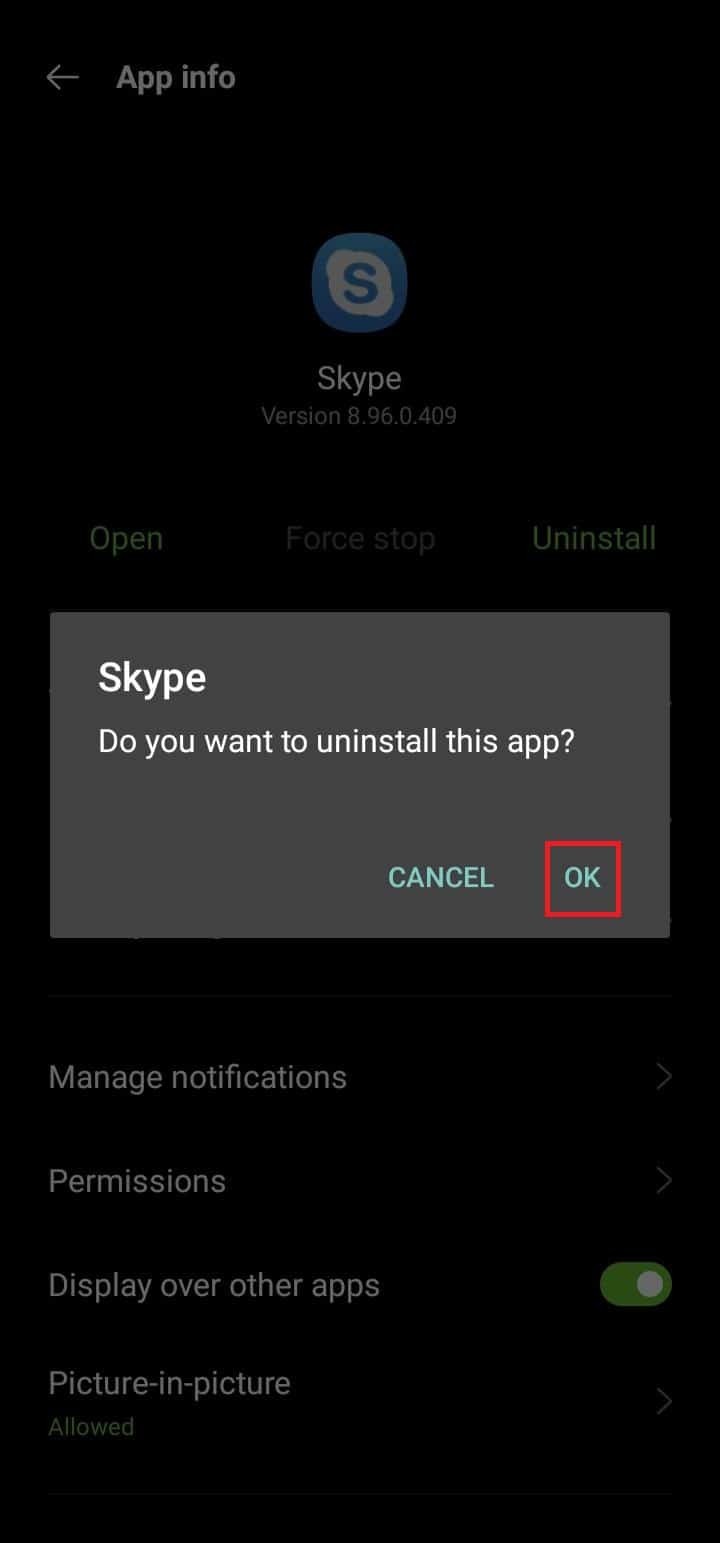 คำแนะนำทีละขั้นตอนในการถอนการติดตั้ง Skype บนอุปกรณ์ Android 