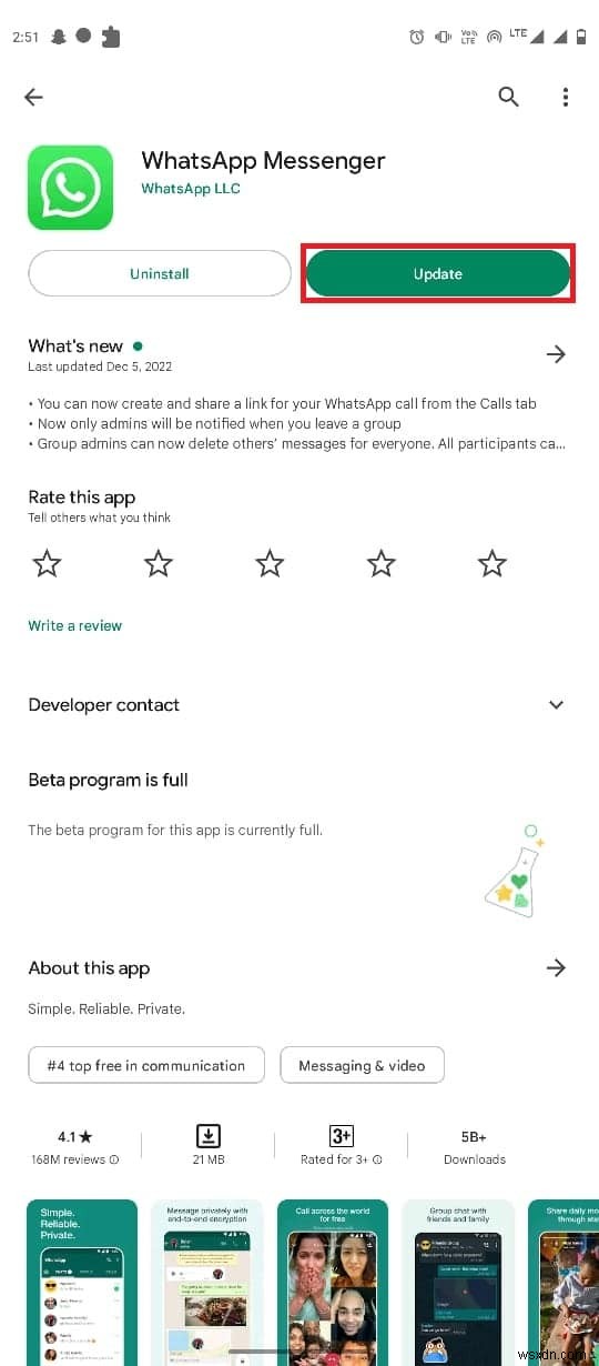 วิธีแก้ไขข้อผิดพลาด ไม่รองรับรูปแบบไฟล์ ของ WhatsApp บน Android